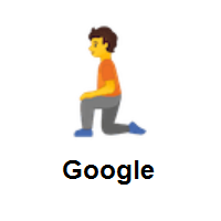 Person Kneeling on Google Android