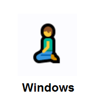 Person Kneeling on Microsoft Windows
