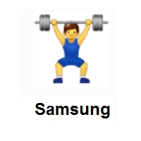 Person Lifting Weights on Samsung