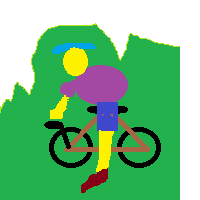 Person Mountain Biking