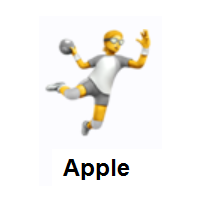 Person Playing Handball on Apple iOS