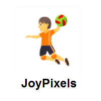 Person Playing Handball on JoyPixels