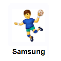 Person Playing Handball on Samsung