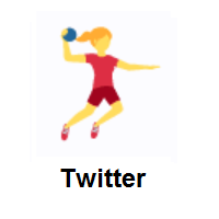 Person Playing Handball on Twitter Twemoji