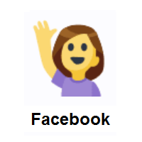 Person Raising Hand on Facebook