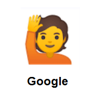 Person Raising Hand on Google Android