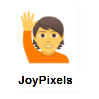 Greeting on JoyPixels