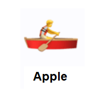 Person Rowing Boat on Apple iOS