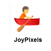 Person Rowing Boat on JoyPixels