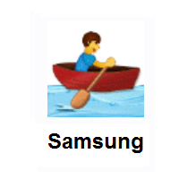 Person Rowing Boat on Samsung