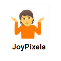 Person Shrugging on JoyPixels