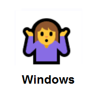Person Shrugging on Microsoft Windows