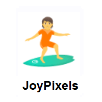 Person Surfing on JoyPixels