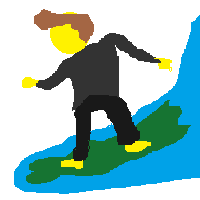 Person Surfing
