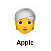 Person Wearing Turban on Apple iOS