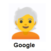 Person: White Hair on Google Android
