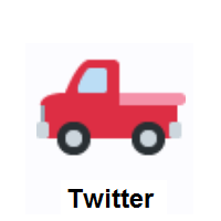 Pickup Truck on Twitter Twemoji