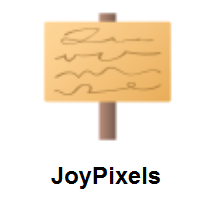 Placard on JoyPixels