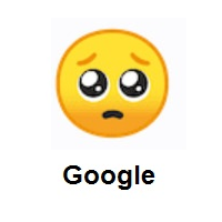 Pleading Face on Google Android