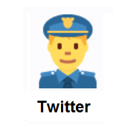 Police Officer on Twitter Twemoji
