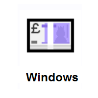 Pound Banknote on Microsoft Windows