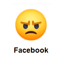 Sorrowful: Pouting Face on Facebook