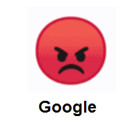 Sorrowful: Pouting Face on Google Android