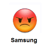 Sorrowful: Pouting Face on Samsung