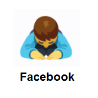 Person Bowing on Facebook