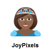 Princess: Medium-Dark Skin Tone on JoyPixels