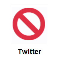 Prohibited on Twitter Twemoji