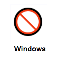 Prohibited on Microsoft Windows