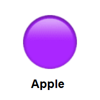 Purple Circle on Apple iOS