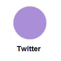 Purple Circle on Twitter Twemoji