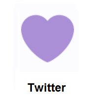 Purple Heart on Twitter Twemoji