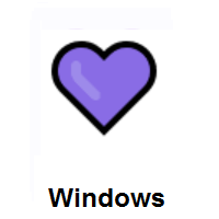 Purple Heart on Microsoft Windows