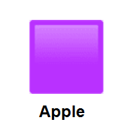 Purple Square on Apple iOS