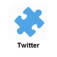 Jigsaw: Puzzle Piece on Twitter Twemoji