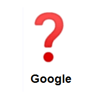Question Mark on Google Android