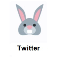 Rabbit Face on Twitter Twemoji