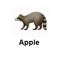 Raccoon on Apple iOS