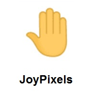 Raised Back of Hand on JoyPixels