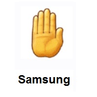 Raised Back of Hand on Samsung