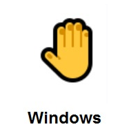 Raised Back of Hand on Microsoft Windows
