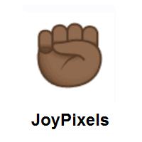 Raised Fist: Medium-Dark Skin Tone on JoyPixels