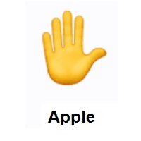Raised Hand on Apple iOS
