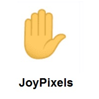 Raised Hand on JoyPixels