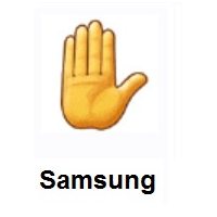 Raised Hand on Samsung