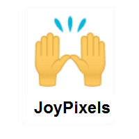 Raising Hands on JoyPixels