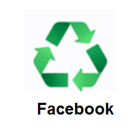 Recycling Symbol on Facebook